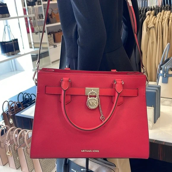 MICHAEL KORS HAMILTON MEDIUM SATCHEL
COLOR: Electric Pink
NWT - Picture 4 of 16